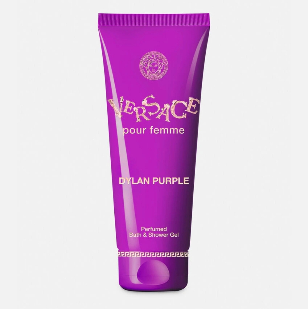NWOT Versace Dylan Purple Bath & Shower Gel + Body Lotion Set 100ml